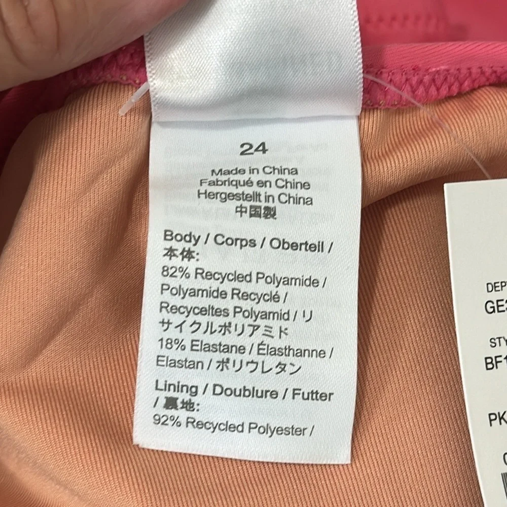 J. Crew Scoopneck One Piece Swimsuit Women's Plus 24 Pink New  BF162‎